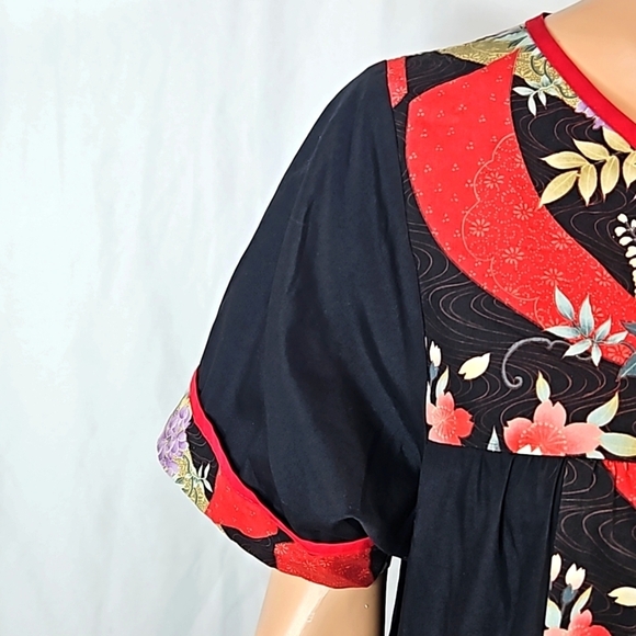 Rim Black Hawaiian Dress Size Small - Picture 6 of 8